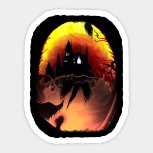 The Witch Haunted Castle Sticker